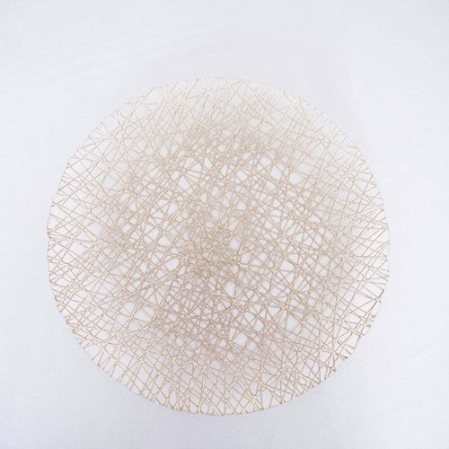 Champagne webbed glass charger - glass,
