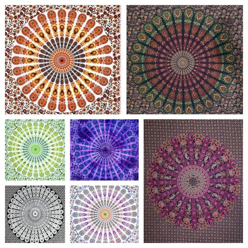 Peacock mandala wall - mandala,