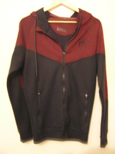 Alphalete black maroon - black,