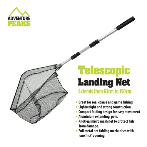 Landing net telescopic - net, folding