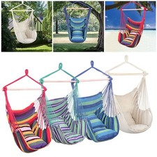 Chair Hanging Rope Swing Hammock Outdoor Porch Patio Yard Seat Mul Colors