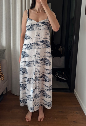 Reformation navy and white