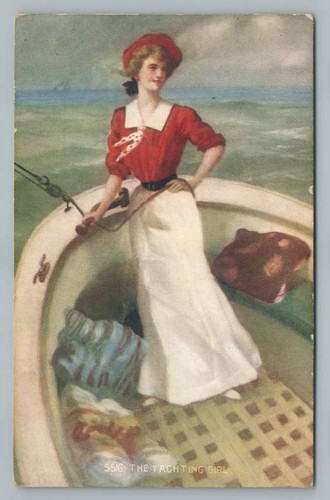 Sailing woman antique - woman, ~