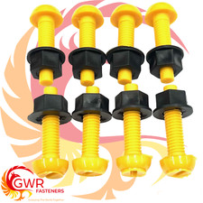 8 YELLOW Plastic Number Plate