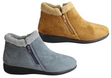 Womens Scholl Orthaheel Dahlia Comfort Supportive Boot Indoor Slippers - ModeSho