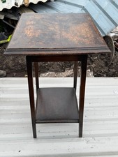 VINTAGE DARK WOOD TWO TIER