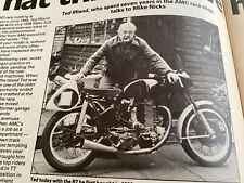 AJS 7R 3 PORCUPINE G45 AMC RACE SHOP TED IFFIAND MOTORCYCLE ARTICLE.