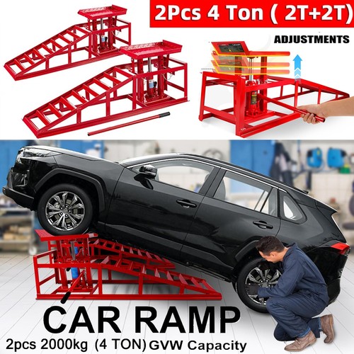 Ton hydraulic car ramps 2pc - ton,