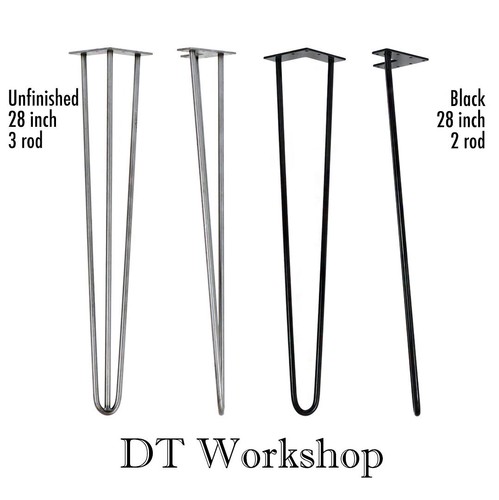 Hairpin table legs - set,