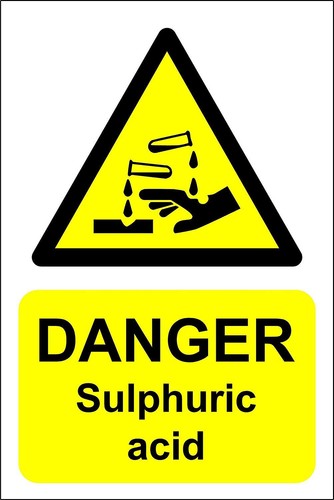 Danger sulphuric acid - danger, safety