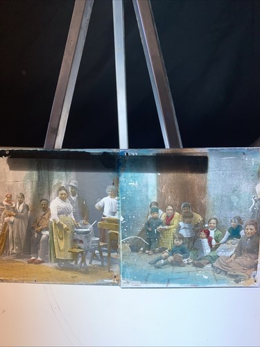 Magic lantern victorian glass - magic,