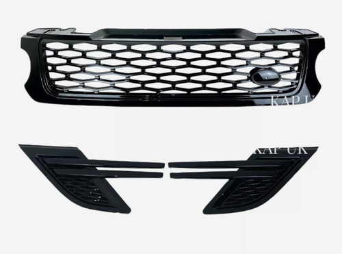 Svr black front grille side - front,