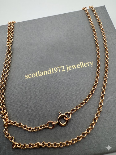 9ct rose gold solid 25mm - gold, 2.25mm