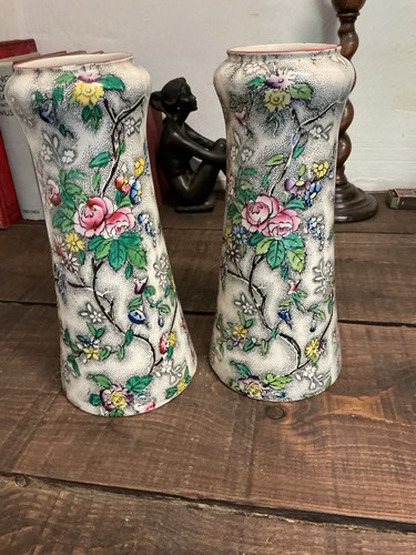 Pair coronet ware - ware, roseta