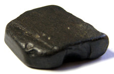 NATURAL WHITBY JET - GRIEF, PROTECTION - 2.7 x 2.5 x 0.7 cms  4.88 gms #11.