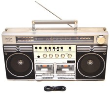 Toshiba RT-S83  AM FM Radio Vintage Rare BomBeat Boombox Dual Cassette