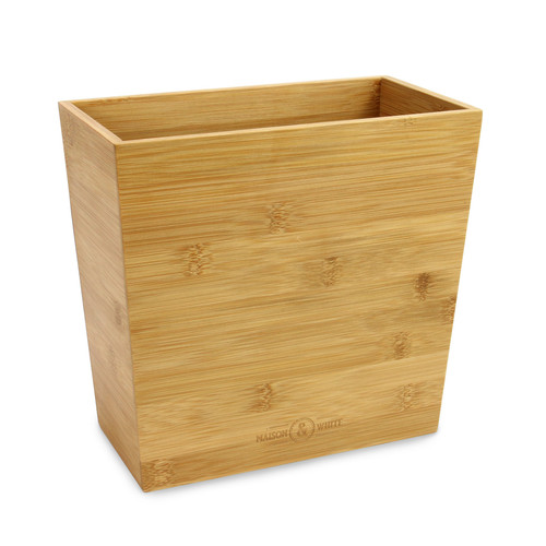Bamboo paper bin slimline - bamboo,