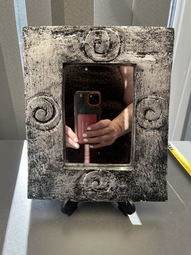 Rustic black silver distressed - rustic,