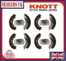 KNOTT 2 x Axle Sets of 200 x 50 Type Trailer Brake Shoes for Ifor Williams HB505