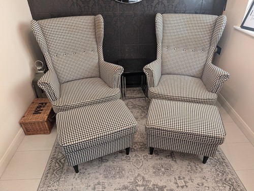 Pair ikea strandmon - of,