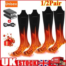 Electric Heated Socks Foot Winter Warmer Sock 5000mAh Rechargeable Battery Power