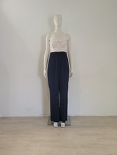 Ted Baker Kailasa (2) Jumpsuit UK 8 EU 38 Bardot Bandaeu Blue White Panel Rompe