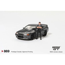 1:64 MINI GT MGT00869-R NISSAN SKYLINE GT-R (R32) NISMO GUNMETAL WITH MATSUDA FI
