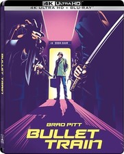 BULLET TRAIN – PITT - ITA – ENG – STEELBOOK + CARDS – 4K + BLU-RAY