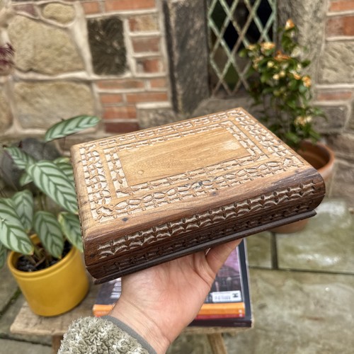 Vintage wooden storage box - wooden,