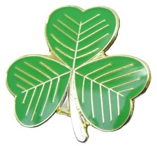 Irish Shamrock Pin Badge