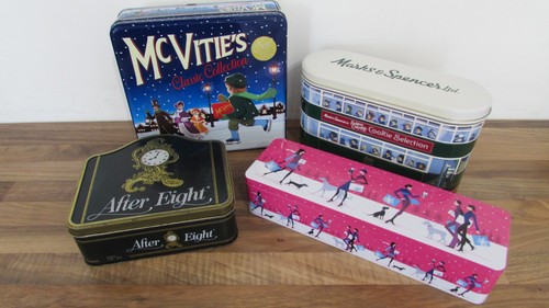 Vintage modern tins after - &,