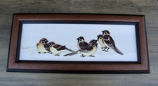 Moorcroft TREE SPARROWS Plaque