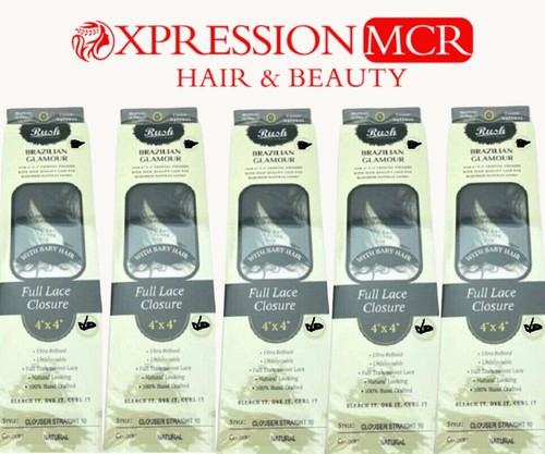 Rush glamour closure 4x4 - rush,