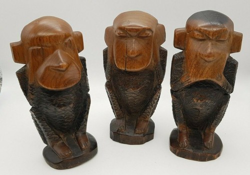 Vintage set three wise monkeys - vintage,