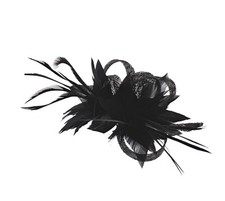 Zac's Alter Ego® Colourful Fascinator with Feather on Clip & Brooch Pin