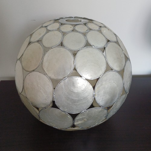 Capiz shell light shade - light, sphere