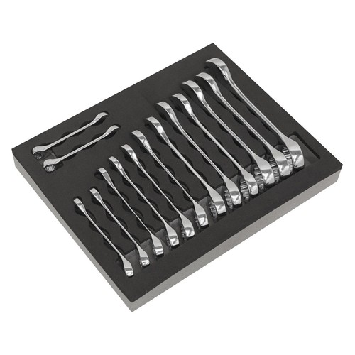 Sealey combination spanner set - sealey,
