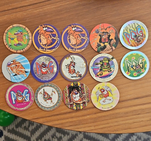 Waddingtons pogs milk caps lot - caps,