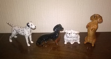 4 x Beswick Dogs ~ Dachshunds * Bulldogs * Dalmatian