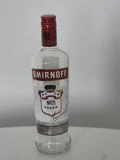 Empty Smirnoff 70cl Bottle -