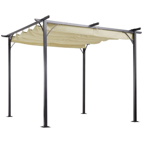 3x3m outdoor pergola metal - 3x3m,