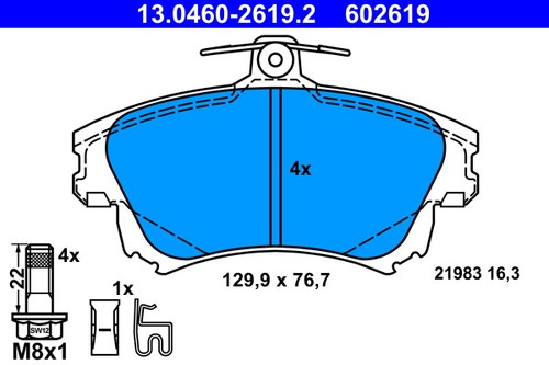 Front ate 0460 2619 - ate, brake