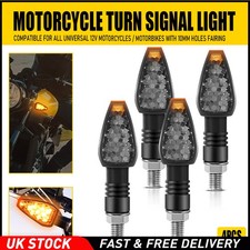 12LED Motorcycle Turn Signal Light Flasher Tail Arrow Amber Rear Lamp Daytime