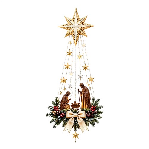 Nativity wall decor - decor, christmas