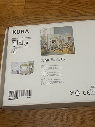 Ikea kura kids bed curtain - bed,
