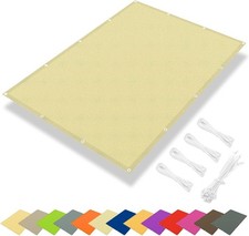 IOAOI Waterproof Sun Shade Sail 4x5M, 95% UV Block Rectangle Awning Canopy, Rect