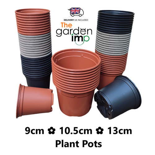Plant pots plastic 9cm - plastic, 10.5cm
