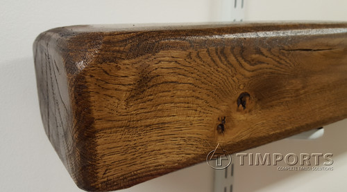 Rustic oak beam mantel - ,