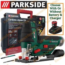 Parkside 12V Cordless Jigsaw - Optional For 12V 2Ah Battery And Charger