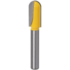 1/4"(6.35mm) Shank Core Box & V-Groove Set Round Nose Cutter Router Bit